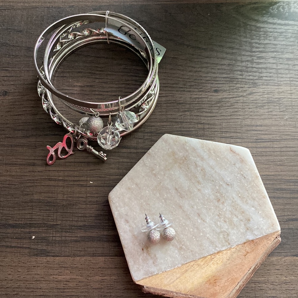 Guess Bracelet and Earrings Set